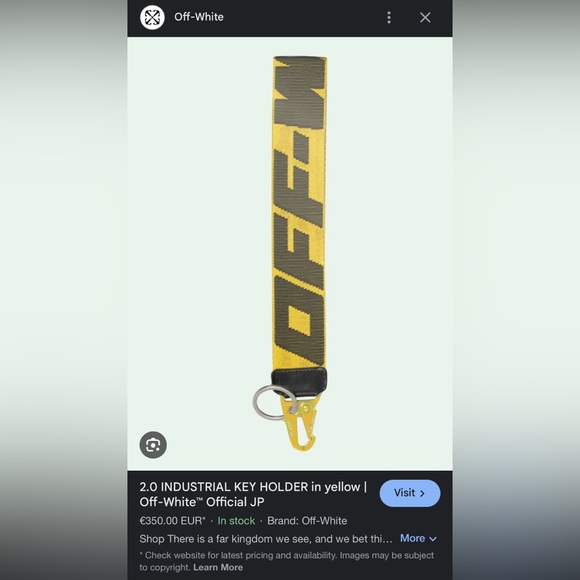 Genuine Off White Industrial Keychain 2.0 - Picture 6 of 6